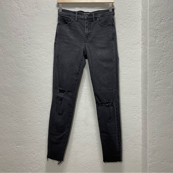 MADEWELL 9" High-Rise Skinny Jeans in Black Sea size 27 - Picture 8 of 9